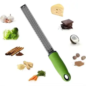 Stainless Steel Lemon Zester & Cheese Grater, Fruit Citrus Zester, Durable Kitchen Tool for Easy Shredding, Easy to Clean, Perfect for Home Use