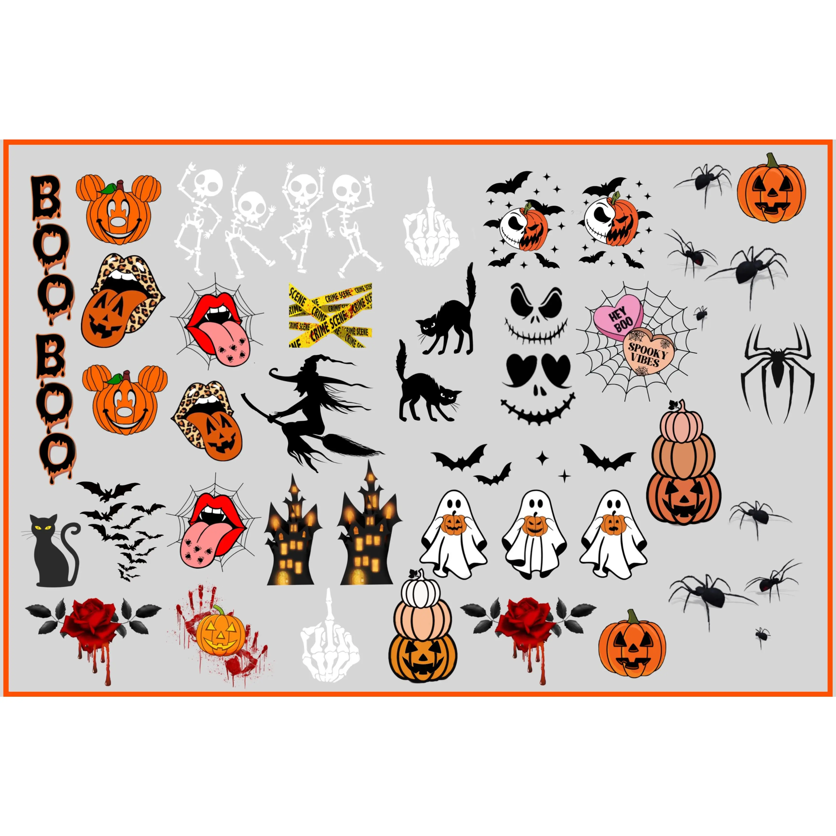 Halloween Water Decal Mix