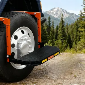 Portable Adjustable Non-Slip Tire Step, Truck Accessories, Men's Repair Tool, Height and Width Adjustable, Foldable Storage, 220 Lbs Capacity