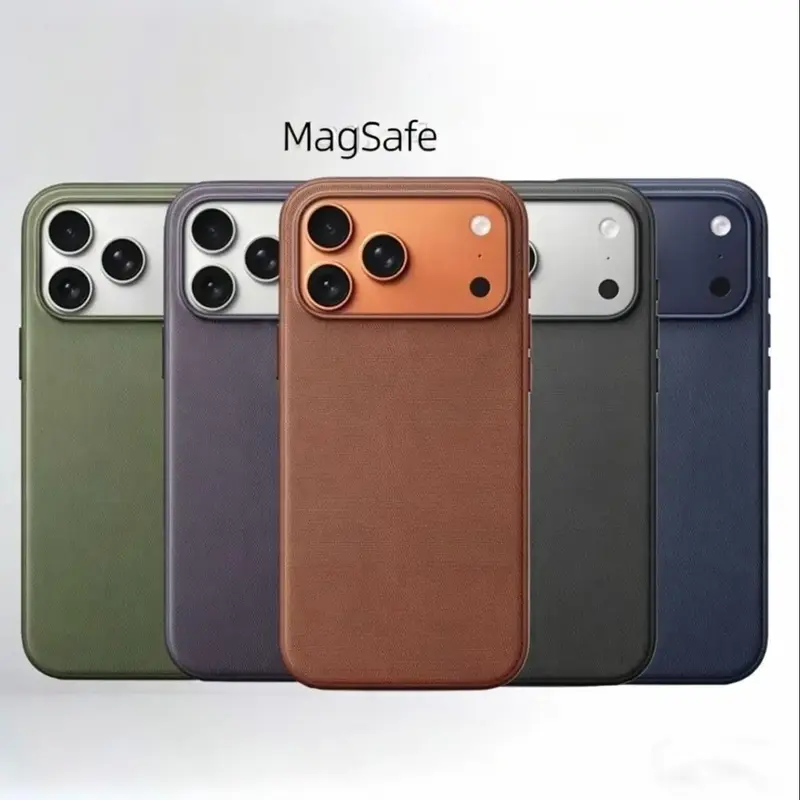 Woven Textured MagSafe-Compatible iPhone Case - Raised Bezels, Shockproof Protective Cover, Anti-Slip Accessory for iPhone 18/17/14 Pro Max, 16/15/14/13 Smartphones, Accessories