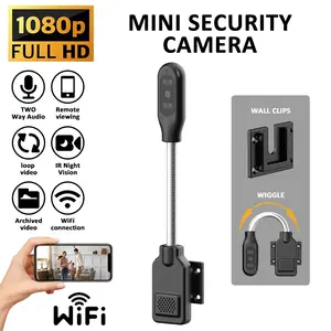 Mini Plug-In Security Camera 1080P HD Indoor - Night Vision, Motion Tracking, 2-Way Audio, Dual-Band WiFi for Baby/Pet/Elder Care