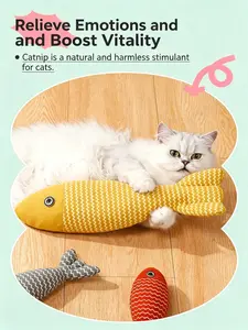 Catnip Cat Toy Fish for Kittens and Young Cats, Self-Entertainment Boredom Relief, Cat Chewing and Grinding Teeth, Cat Energy Consumption