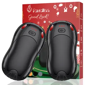 FANDLISS 2 Pack Magnetic Hand Warmers , Double-Sided Intense Heating, Long-Lasting Warmth ,Portable Heater for Outdoors, Hunting, Golf & Camping , Valentine's Day Gift