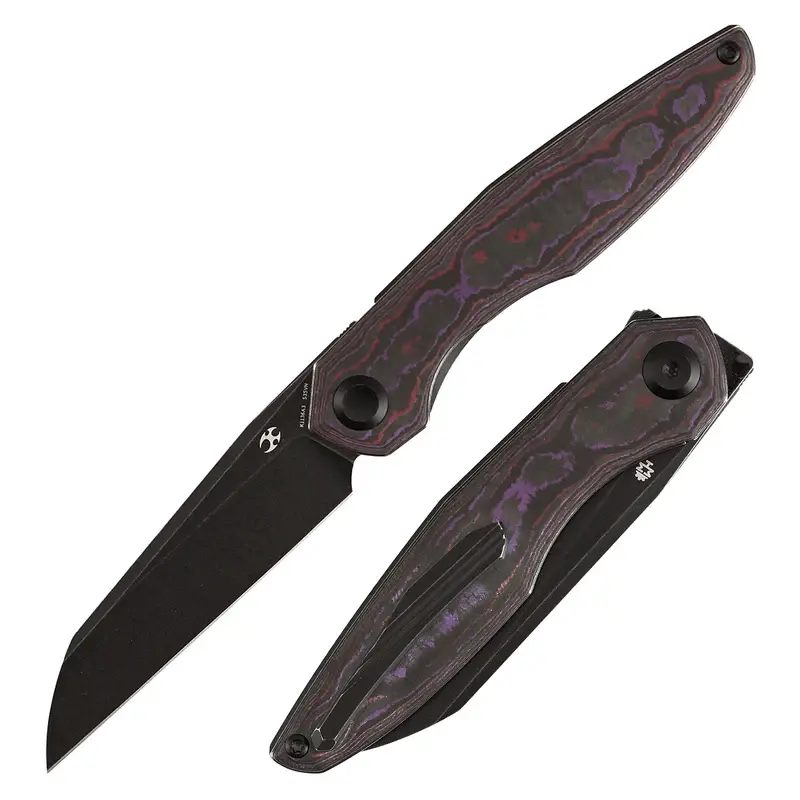 Kansept Halide | Liner Lock | Dark Matter Glow /Purple Haze/Copper Carbon/ Shred Carbon Fatcarbon | 3.2" CPM S35VN | James Arnold Design | K1136Series