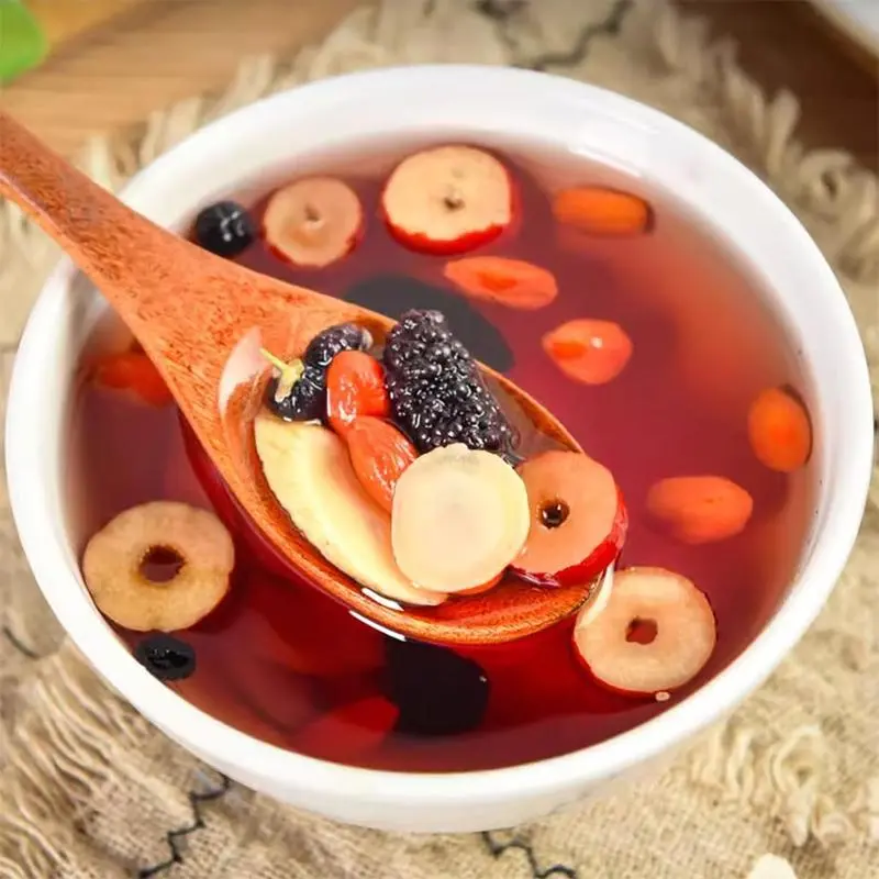 Natural Kidney Tea Formula Ginseng Five Treasure Tea Combination Scented Tea Eight Treasure Tea Red Date Wolfberry Tea Men's Tea Health Tea Mulberry Herbal Formula Health Tea 120bags Organic