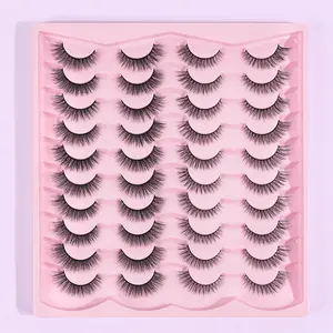 MAGEFY 20 Pairs Mixed False Eyelashes – Fluffy, Curly, Thick & Full, Large Eyepiece, D-Degree Curling for Party, Everyday, Travel & Manga Style – Natural and Dramatic Looks