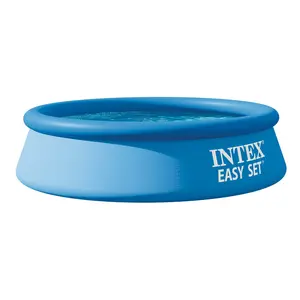 Intex 28106EH 8' x 24" Easy Set Inflatable Ring Round Swimming Pool, Blue