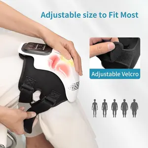 Smart Knee Massager for Pain Relief, 2026 Updated Edition with Heat Therapy, Red Light Therapy, Tight Muscle Relaxation, FSA-HSA Eligible Gift for Adults