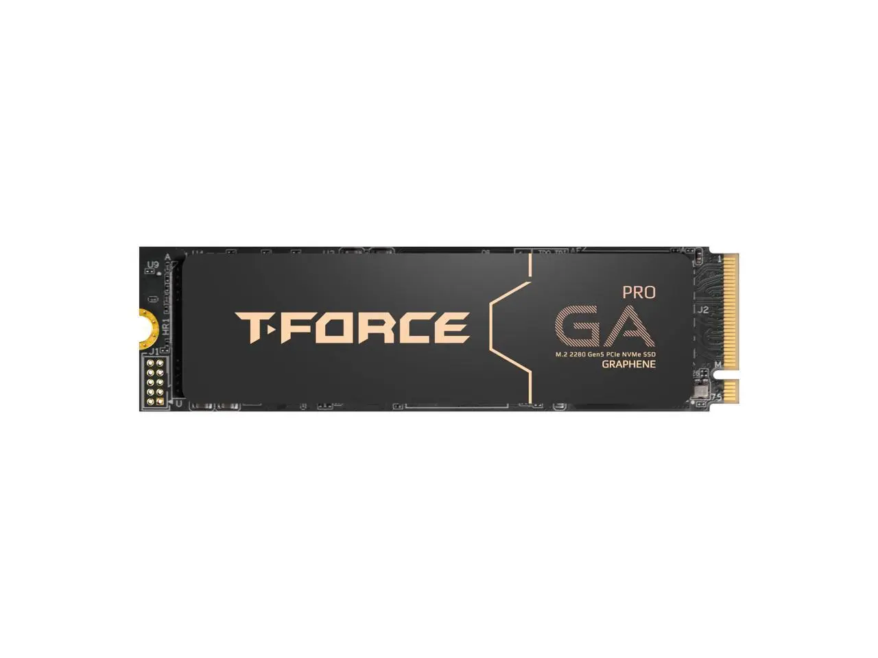 Team Group T-FORCE GA PRO M.2 2280 1TB PCIe Gen5.0x4 with DRAM CACHE with NVMe 3D NAND Internal Solid State Drive (SSD) TM8FFJ001T0C129