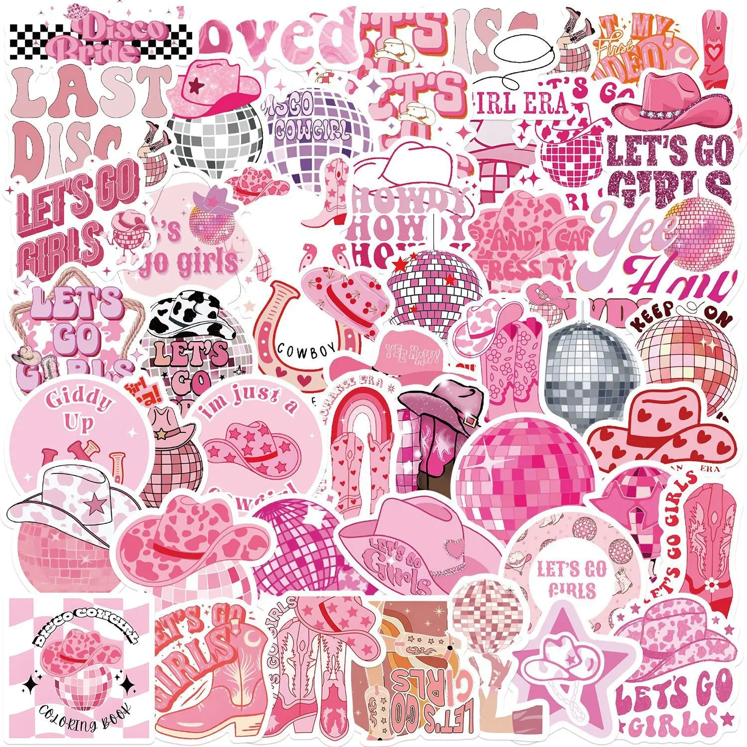 50pcs Retro 90s Y2K Style Stickers, Fun Cartoon Decals for Windows, Phone Cases, Water Bottles, Refrigerators, DIY Waterproof Wall Decor