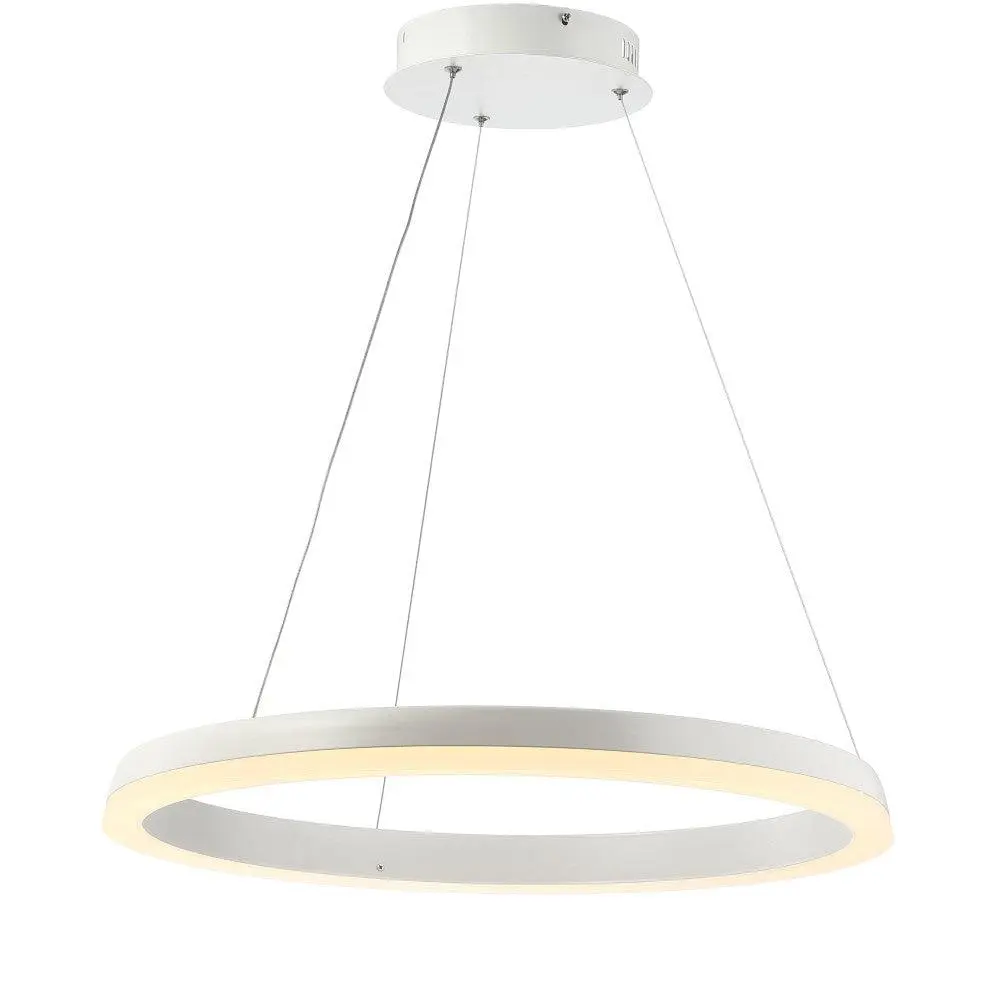 JONATHAN Y Grace Hoop Industrial Farmhouse LED Pendant Lights - Classic, DEHP-Free, AC Power Supply, Max 48W Indoor Lighting for Living Room, Kitchen, Indoor Use