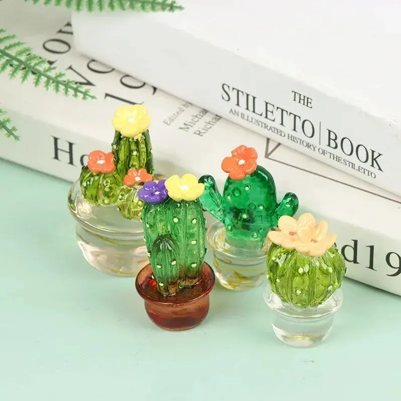 Cactus Ornament Mini Bonsai Cute Mini Desktop Craft Creative Home Decoration Gift Decoration Room Decoration