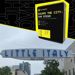 Outdoor Escape Room - San Diego - Little Italy - Find Clues & Solve Puzzles - Escapely
