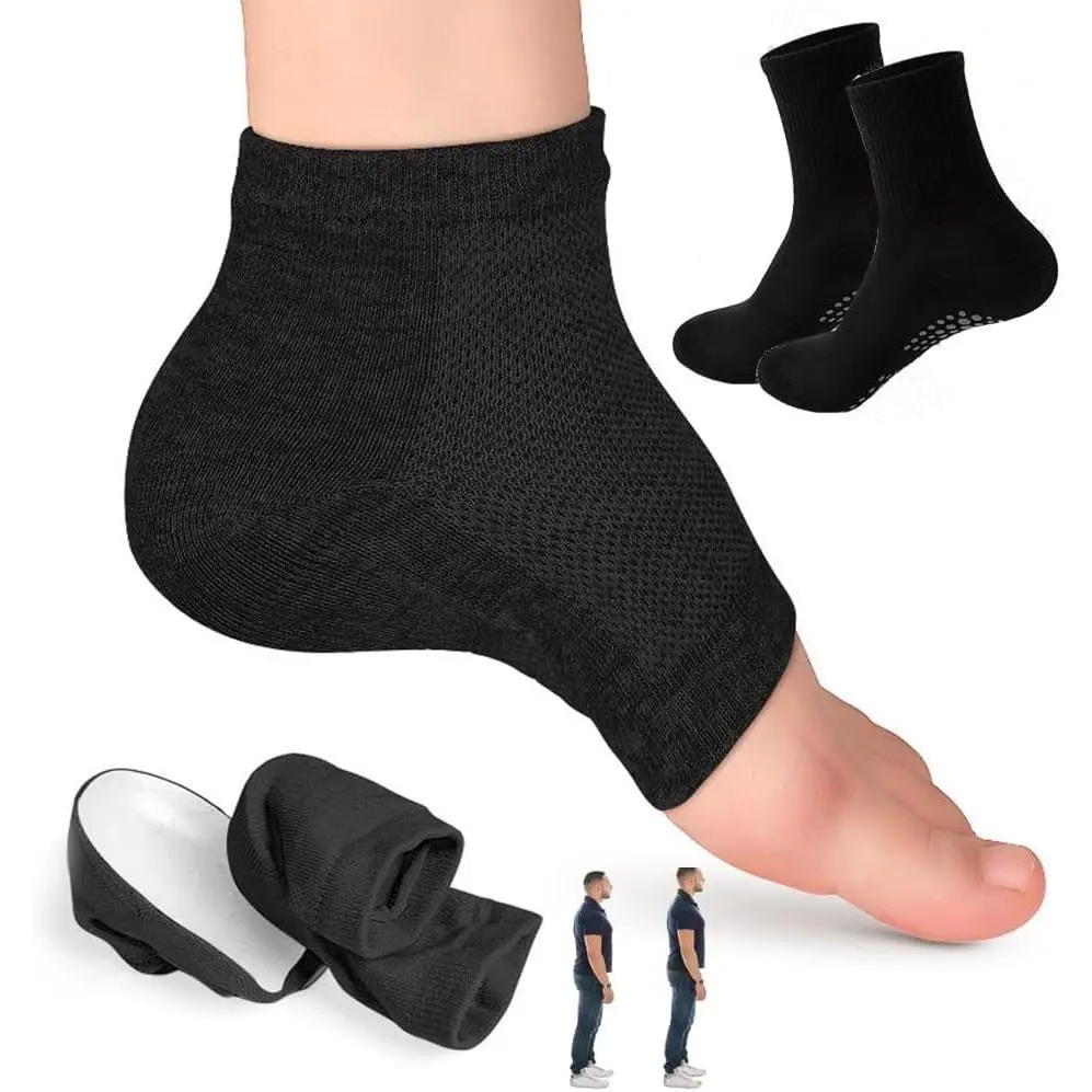 Men's Height Increasing Insoles - Half Height Insoles, Black, 3 Inches, Suitable for Men and Women, Footwear Support