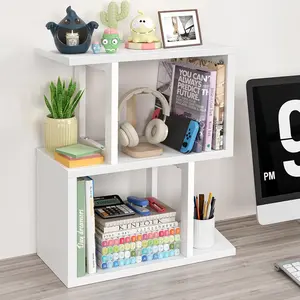 Desk Shelf Organizer - Desktop Bookshelf for Top of Desk, Compact Design, Ideal for Home or Office Use