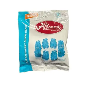 Albanese Worlds Best Blue Raspberry Gummy Bears 1 Bag 3.5 oz Sweet Snack