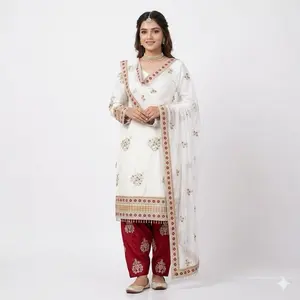 Indian Pakistani Designer Dress - Casual Women's Attire with Elegant Design and Versatile Style - Womenswear Piece Elegance Traditional
