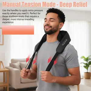 Electric Shiatsu Neck Massager, Used for Shoulder, Back, Leg Neck Massage, Deep Tissue Kneading Massager