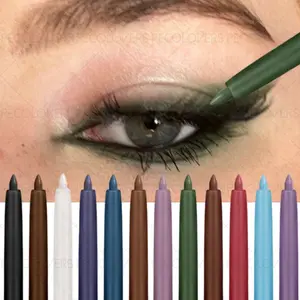 1PC Smooth, Smudge-proof Eyeliner - Matte Finish, Perfect for Beginners, Precise Eye Makeup Application, Colorful, for Stunning Halloween and Christmas Eye Makeup