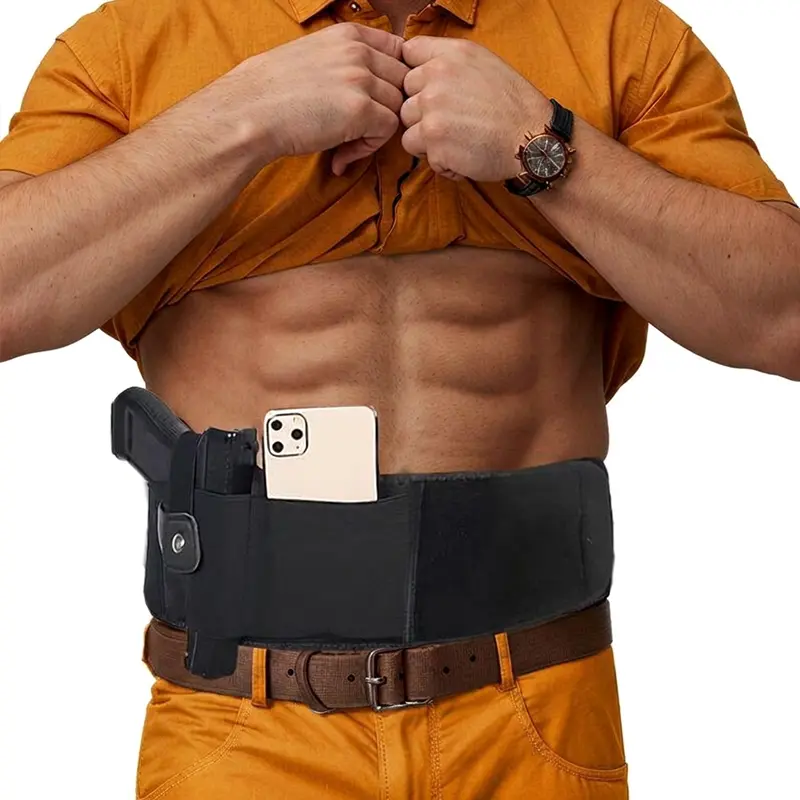 All-Day Comfort Concealed Waist Holster - Breathable Belly Band for Personal Protection, Secure Adjustable Fit for Subcompact to Full Size Gear