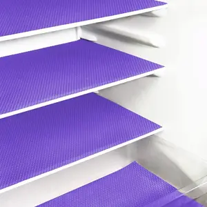 Pcs Refrigerator Liners, Washable Fridge Liner Mats Covers Pads for Glass Shelf Cupboard Cabinet Drawer Home Kitchen Accessories Organization (Purple)