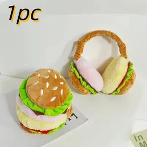 Comfortable Foldable Plush Ear Warmer, Soft PU Leather Winter Ear Muff, Thickened Windproof Cycling Earmuffs for Men & Women, Ear Protectors, Ear Snood