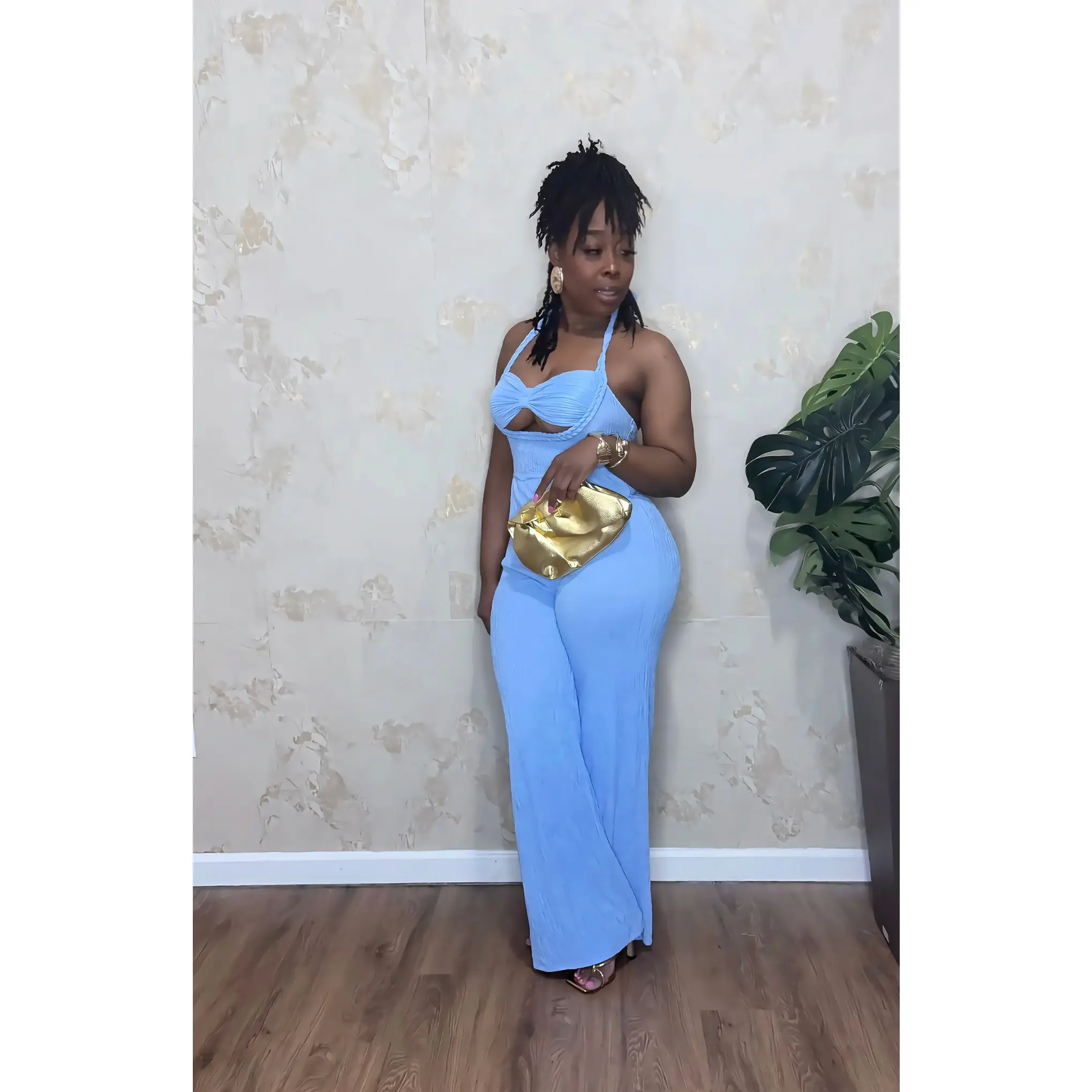 Chloe Jumpsuit (Blue)