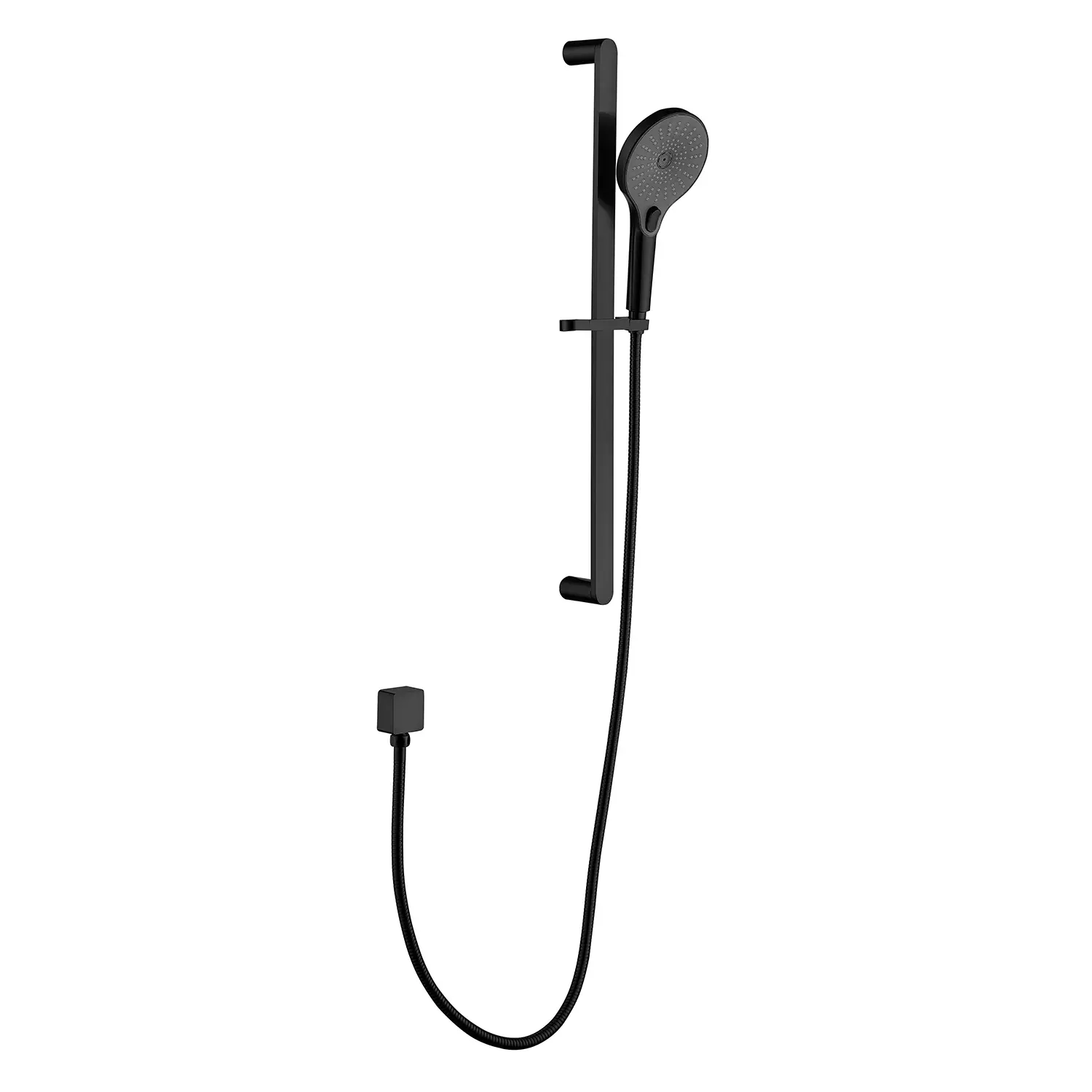 Rustproof Handheld Shower Head with Powerful Flow, 28-in Adjustable Slider Bar, 59-in Flexible Hose, Silicone Nozzles, Easy-to-Clean Reliable Bathroom Plumbing Fixture (Shower Heads, Adjustable Slider, Reliability)