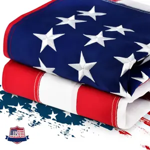 100% Made in USA American Flags 3x5 Ft Outside,American Flag Outdoor Heavy Duty,Us Flag 3x5 Longest Lasting Usa Flag, Built For Outdoor Use