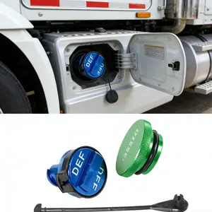 Diesel Fuel Cap for Dode Ram, Aluminum Factory Combo Pack - Manetic Diesel Fuel Cap & DEF Cap for RAM 15002500 3500 Trucks(2013-2019) Car Accessories Vehicle