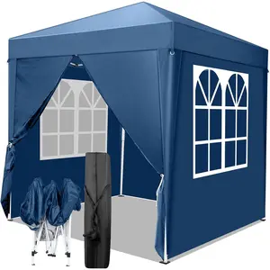 6.5x6.5 Pop Up Canopy Tent with Sidewalls, Outdoor Gazebo Canopy Tent, Patio Event Tents Outdoor Commercial Canopy for Parties