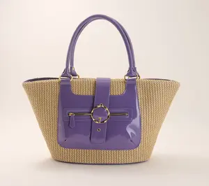 Kim Gravel Glam Harbor Raffia Tote