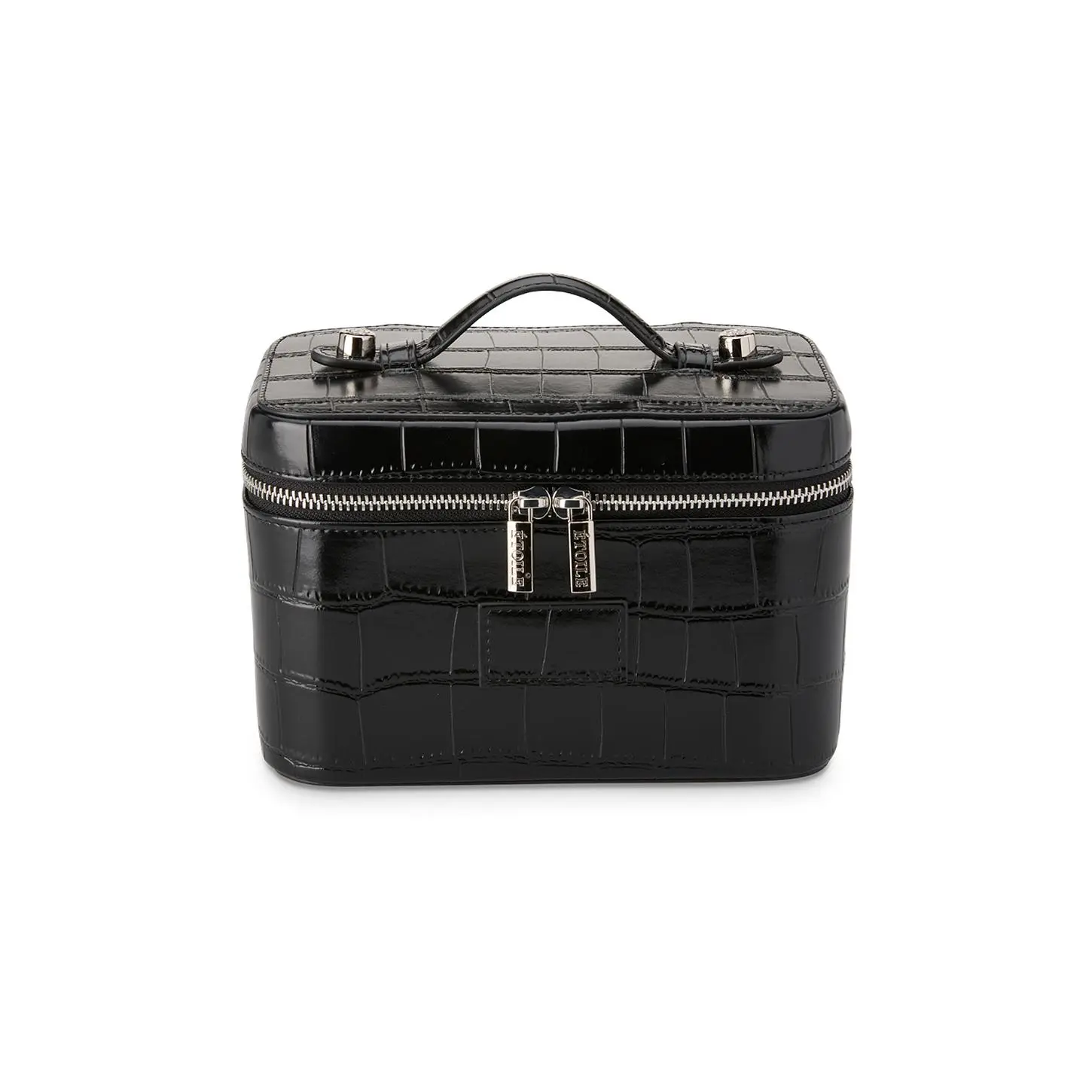 ETOILE COLLECTIVE Mini Vanity Case in Noir Croc