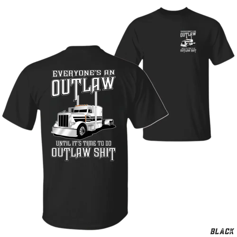 180gTruck T-Shirt, Bold Peterbilt Design, Outlaw Graphic Shirt, For Truck Enthusiasts, Gift for Truck Drivers & Gearheads, Vintage Truck Style Apparel truck life shirt tiktokshopspringglowup