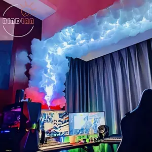 Bindlan 8m 2026 New Cloud Light, 3D Thunderstorm LED Lamp, Ambient Night Lamp, Adjustable Color, DIY Shape, Perfect for Living Room, Bedroom, Party Decor