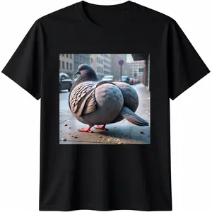 Men's Cotton Short-Sleeve Round Neck Graphic T-Shirt - Gen Z Brainrot Meme Design, Casual Streetwear, Comfortable Menswear Top, Shortsleeve Tshirt