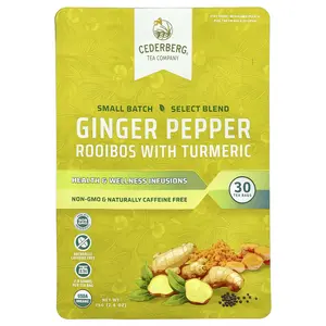 Cederberg Tea Co Ginger Pepper Rooibos with Turmeric, Caffeine Free, 2.6 oz (75 g)