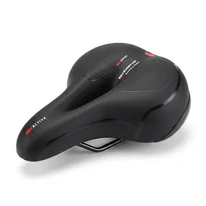 Unisex comfort saddle, double-layered shock-absorbing memory foam, waterproof wide saddle, suitable for road bikes. road bike mtb mtb