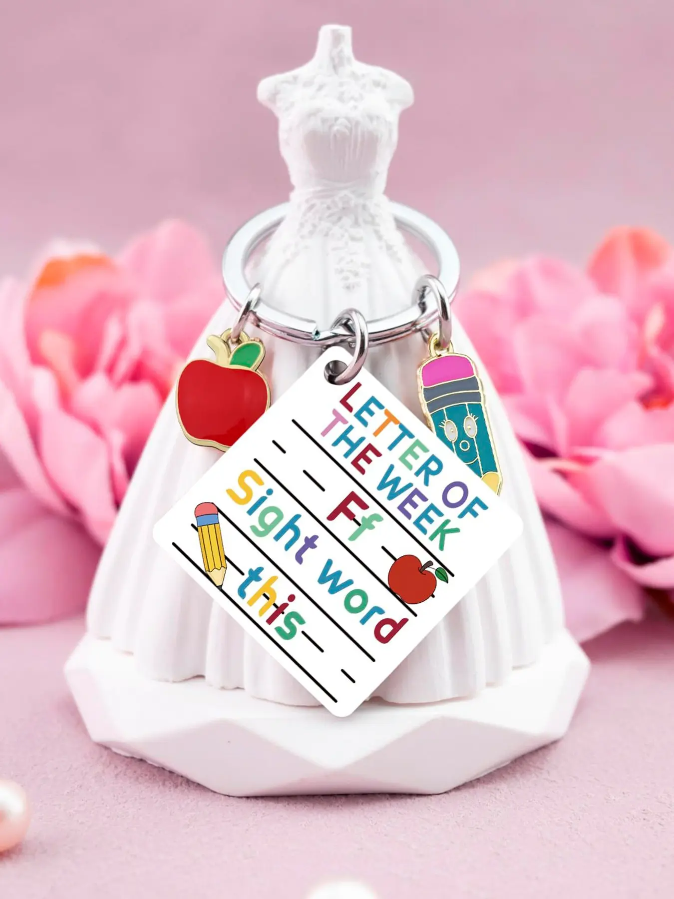 Funny Teacher Gift, Thank You Teacher Gift, Fun Teacher Gift for Women, Keychain, Appreciate Help Me Grow, Teacher Gift Idea
