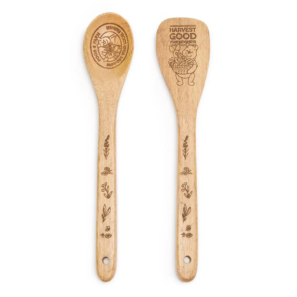 Disney Store Winnie the Pooh Wooden Salad Spoon Set