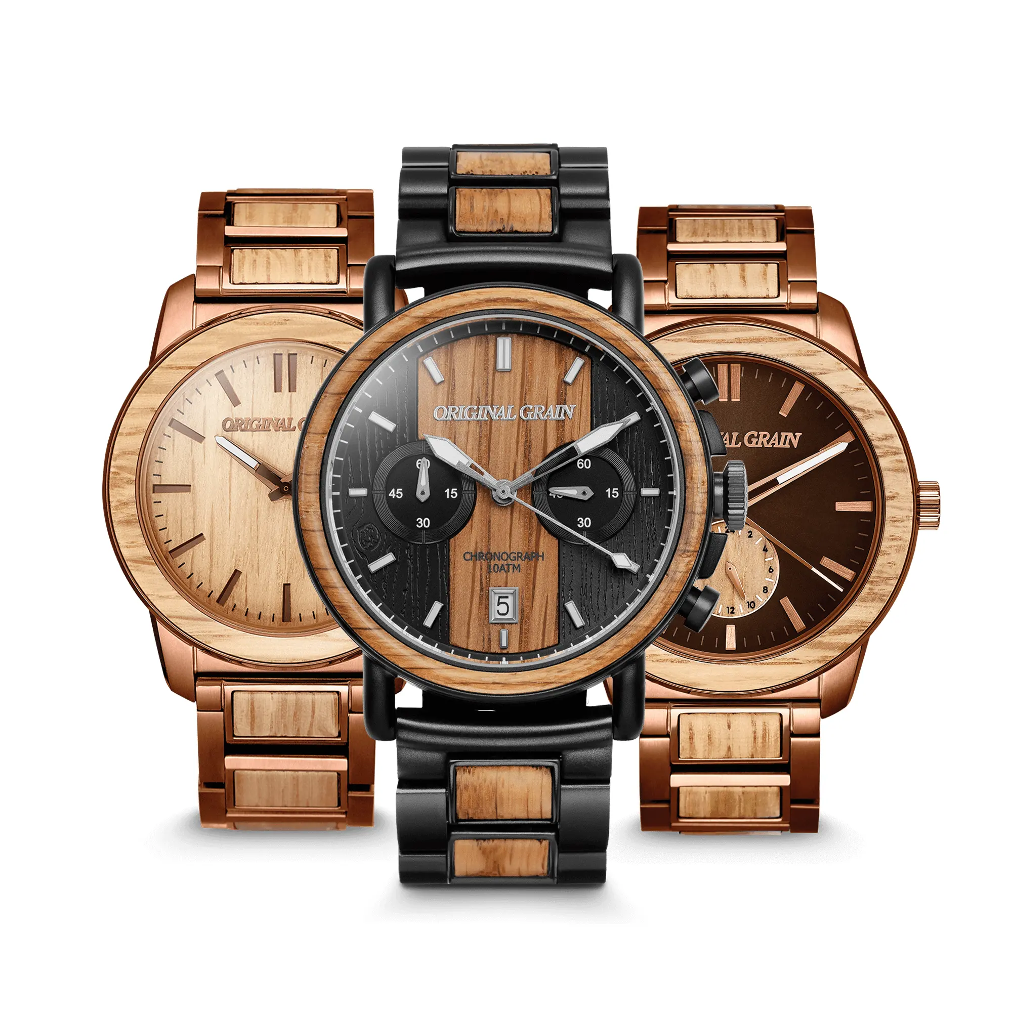 Men's Casual Wristwatch Set - The Master Distiller Bundle, Stylish Men's Accessories with Round Face, Clasp Closure, Mineral Glass for Fashion Enthusiasts