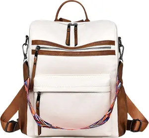Womens Backpack Purse Leather Backpack Purse for Women Travel Fashion Backpack Designer Ladies Shoulder Bags
