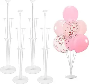 Balloon Stand Kit - 4 Sets with Balloon Sticks, Stands for Table & Floor, Archer with Base for Parties & Decorations