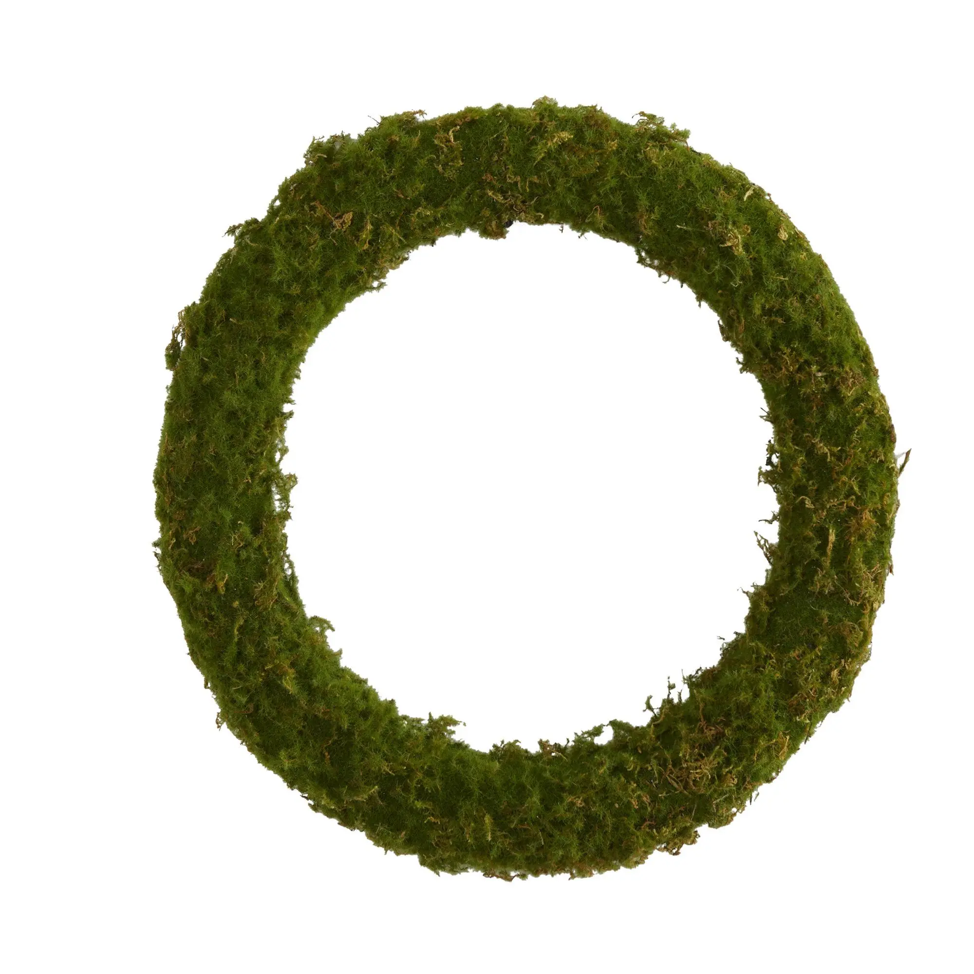 20-Inch Decorative Artificial Moss Wreath - Faux Floral Wreaths for DIY-Ing, Plant Decor Home Accessory, Botanical Aesthetic Wall Accent, Home Decor Accessory