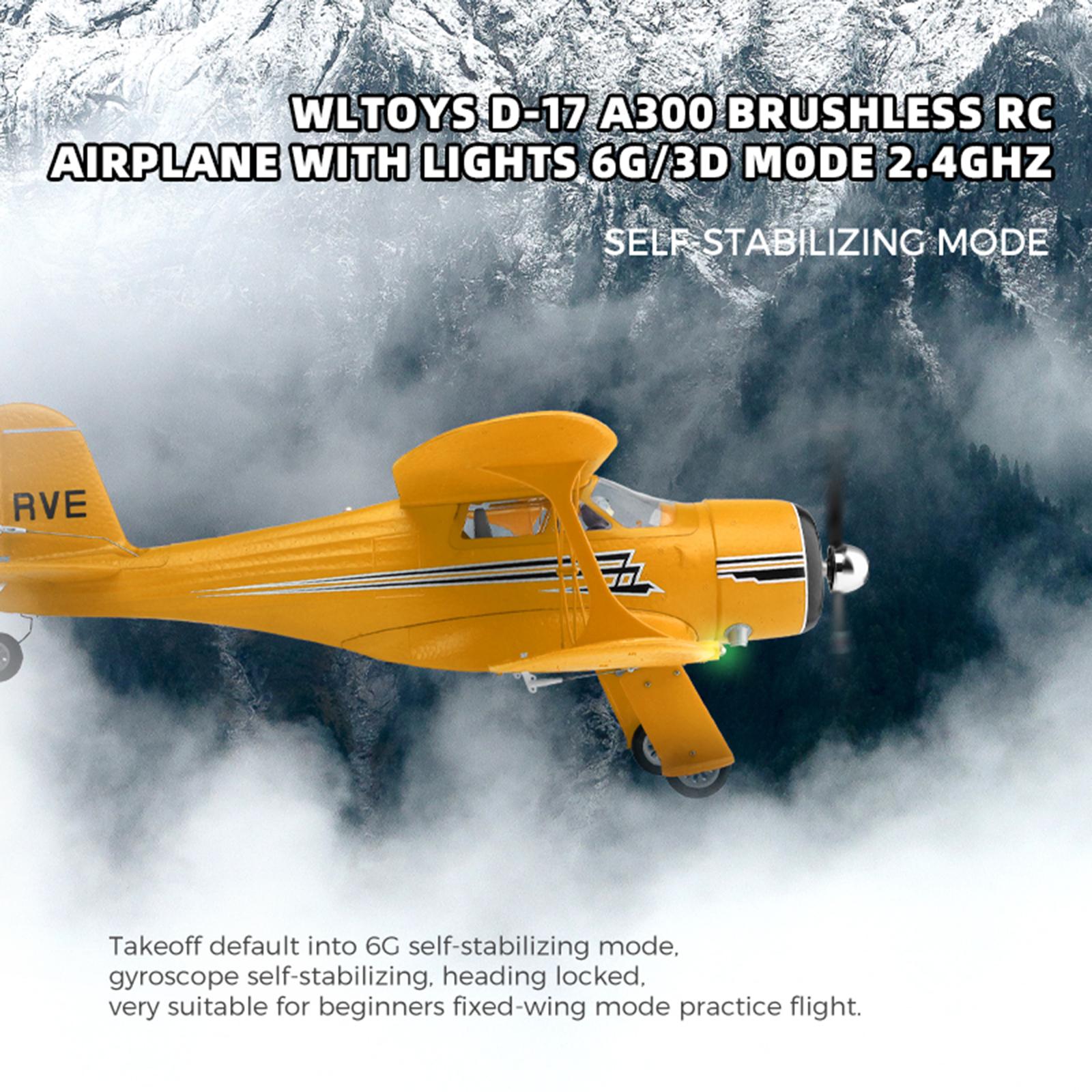 Brushless RC Airplane D-17 A300 With Lights 6G/3D Mode 2.4Ghz Kid Toy Brushless RC Airplane D-17 A300 With Lights 6G/3D Mode 2.4Ghz Kid Toy