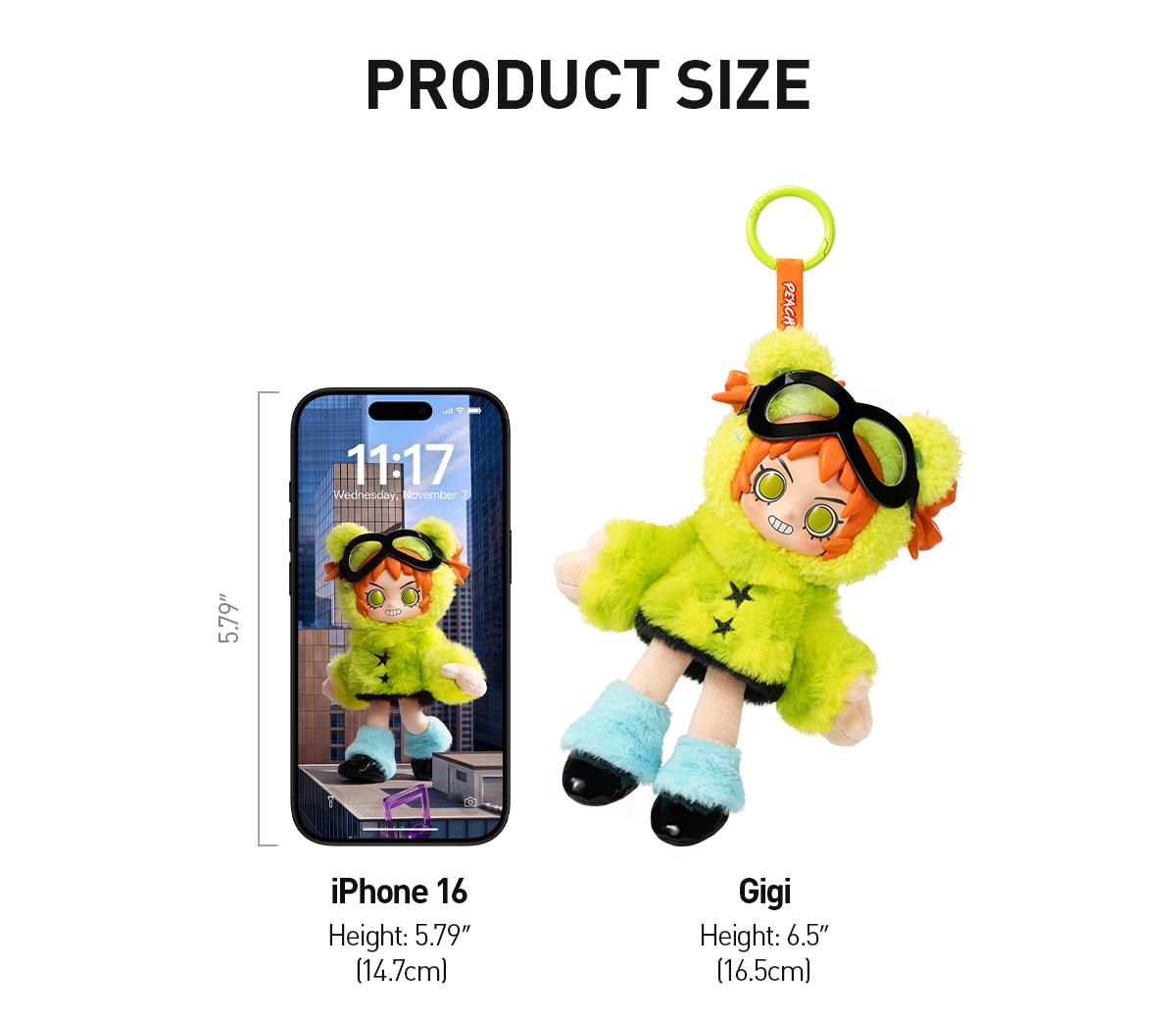POP MART Peach Riot Fruit Punch Series Plush Doll Pendant
