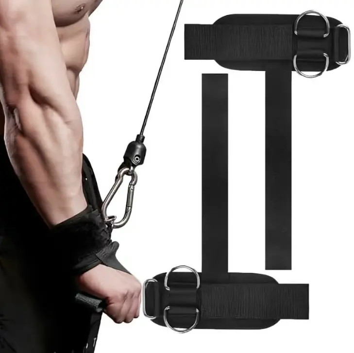 Weight Lifting Straps with Double Cuffed D Ring, Wrist Support for Men Women, Thick Comfortable Straps, Secure Fit, Enhanced Grip, Deadlift Straps, Gym Accessories