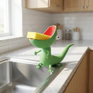 Lizard Bar Soap Holder,Bathroom Soap Dish,Cute Sponge Holder for Kitchen Sink,Key Holder,Funny Jewelry Dish,Ring Dish,Candy Bowl