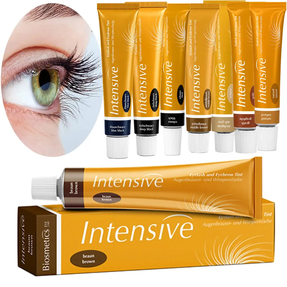 Professional Eyebrow & Lash Tint Kit Long Lasting Brow Color Cream 20ml