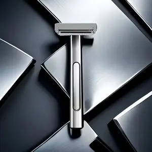 SHAVCOOO Suspended Blade Thickness Chrome Double-edged Safety Razor Half Blade Shaver Gift Box For Male Metal Handle Shaving Razor